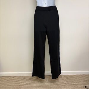 Women’s Lauren Active Ralph Lauren Black with Blue Stripes Track Pants Sz M